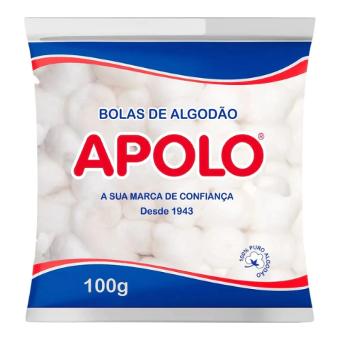 BOLAS DE ALGODÃO APOLO 100G