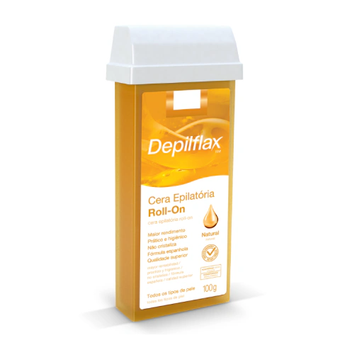 Cera Refil Roll On Depilflax Natural 100g