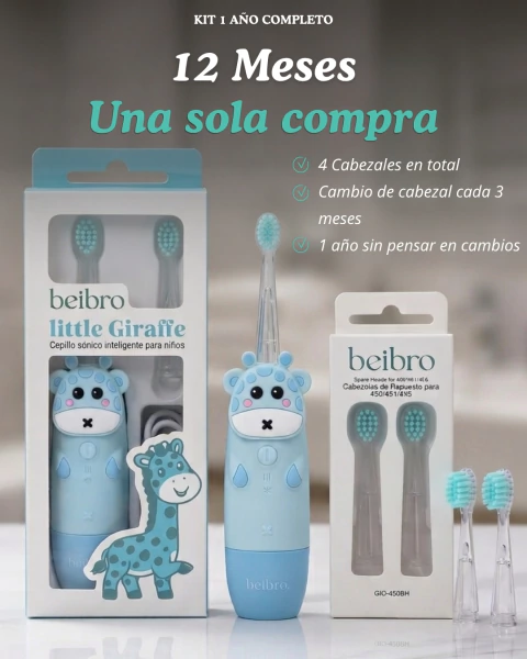 Kit 1 año en Cepillo de dientes + Repuestos en internet