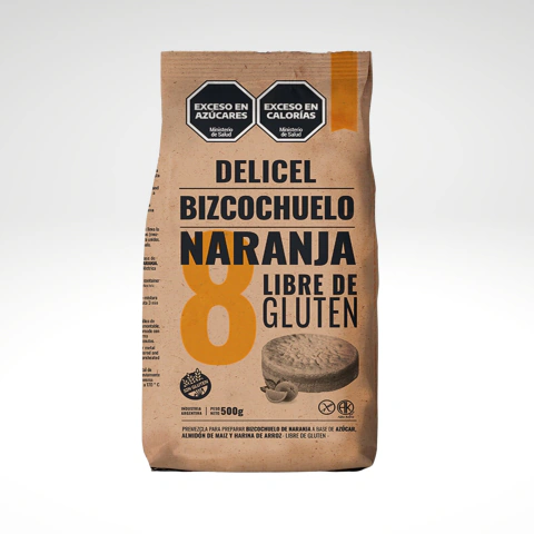 BIZCOCHUELO NARANJA DELICEL SIN TACC