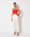 Calça Janaina Sarjada Off White - comprar online