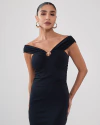 Vestido Luna Midi Preto - comprar online