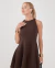 Vestido Maelis Curto Marrom na internet