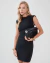 Vestido Noura Curto Bengaline Preto - comprar online