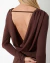 Vestido Diara Em Malha Marrom - loja online