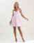 Vestido Iracema Curto Rosa - comprar online