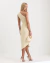 Vestido Anabel Em Crepe Amarelo