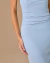 Vestido Elen Em Malha Azul Claro na internet