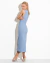 Vestido Cami Em Bengaline Azul - loja online