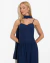 Vestido Maria Cecília Crepe Azul Marinho na internet