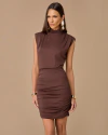 Vestido Gerluce Marrom