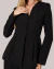 Blazer Clarice Em Alfaiataria Lisa Preto - comprar online
