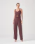 Calça Rebeca Sarjada Marrom - comprar online