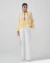 Blusa Márvila Em Crepe Amarelo na internet