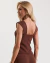 Blusa Edna Em Alfaiataria Marrom - loja online