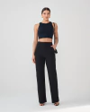 Calça Cassia Em Alfaiataria Preta - comprar online