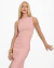 Vestido Iná Em Bengaline Rosa na internet
