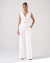 Macacão Theodora Em Alfaiataria Off White - comprar online
