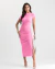 Vestido Kairen Midi Rosa - comprar online