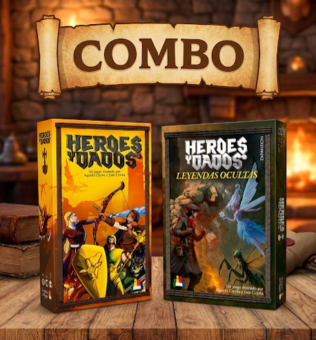 Combo Héroes y Dados + Leyendas Ocultas – Juego de dados y estrategia