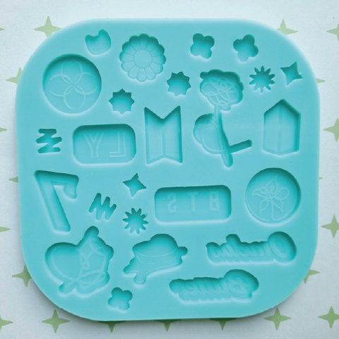Molde Decoraciones Minis Kpop