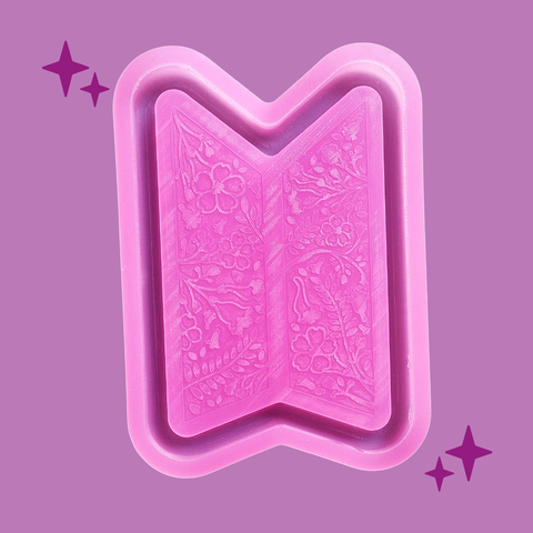 Molde Plato Flores Jacaranda Logo Kpop