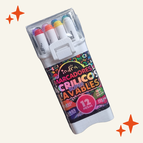Set de 12 Plumones Acrilicos