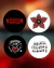 KIT 4 BOTTONS STRANGER THINGS - tienda online