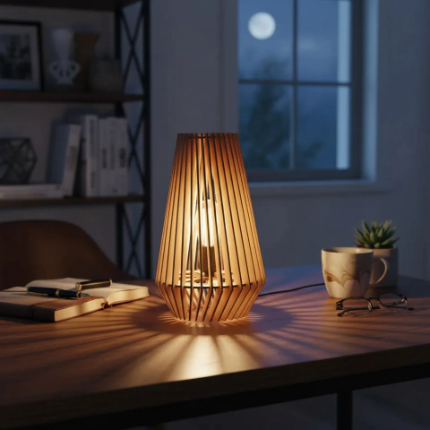 Velador de Mesa Esmeralda N18 Madera - comprar online