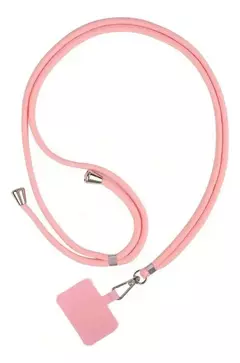 Cordón Correa Soga Para Celular Con Aplique Universal Rosa - comprar online