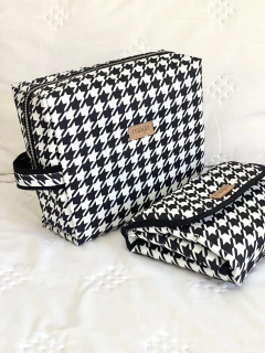 Kit cambiador Houndstooth negro - comprar online