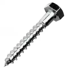 TIRAFONDO 1/4X2 1/2 C/ EXAGONAL P/MADERA 6.35MM X 63MM - comprar online