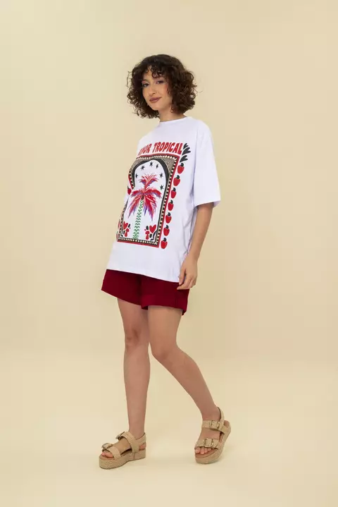 T-shirt Amor Tropical – Em Algodão