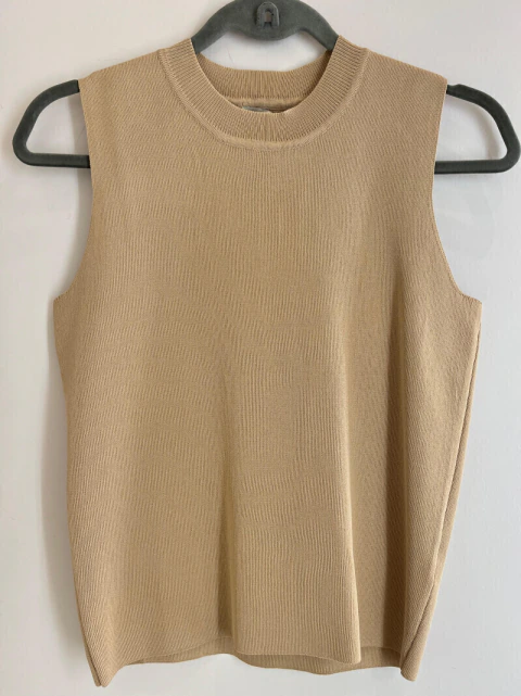 Blusa Regata Retilínea - Bege - comprar online