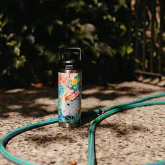 Imagen de Botella 500 ml. Arte Emilia Can "Flor Azul"