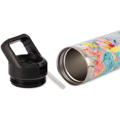 Botella 500 ml. Arte Emilia Can "Flor Azul" - comprar online