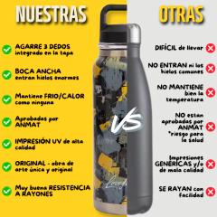 Botella 1 lt. Térmica Arte Lovefield con Pico - Lovefield