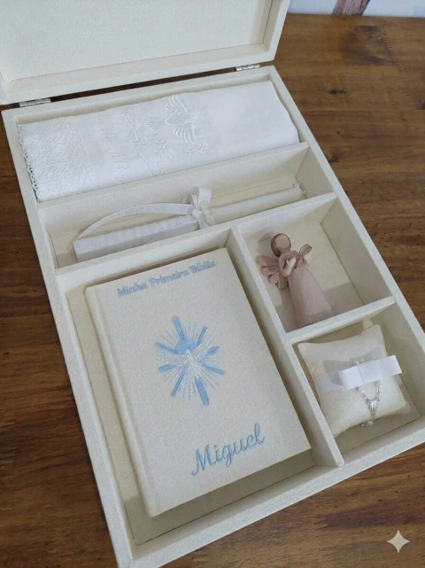 Caixa Batizado Mega Divino - Amoreco Baby Handmade