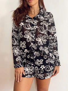 Conjunto Bordado Floral