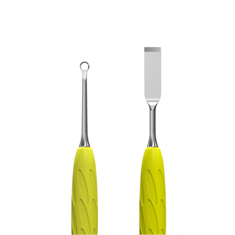 Espátula Gummy Staleks Pro Uniq 11 Amarela - Cabo de Silicone - PQ-11/1Y