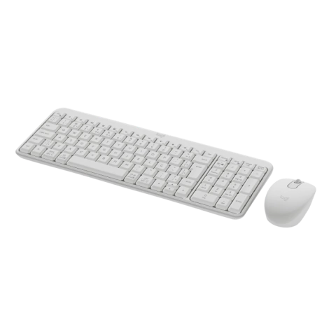 Kit Mouse e Teclado Sem Fio Branco Bluetooth Wireless Mk250 Logitech