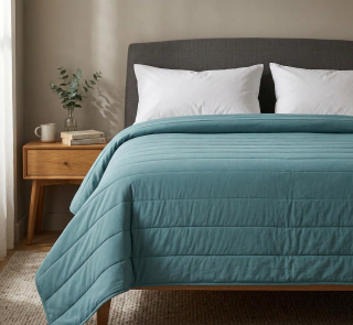 Edredon 4 Estaciones Aqua Pastel King Size Art. 775