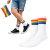 Meia Glow Pride Orgulho LGBTQIAPN+ 37 Ao 43 Arco Iris Diversidade Representatividade Branco - comprar online