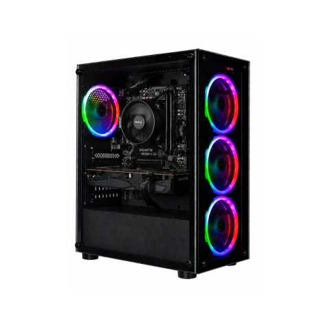 PC Gamer eFacini Eclipse R5 5600GT 16GB DDR4 RX 580 8GB, SSD 1TB