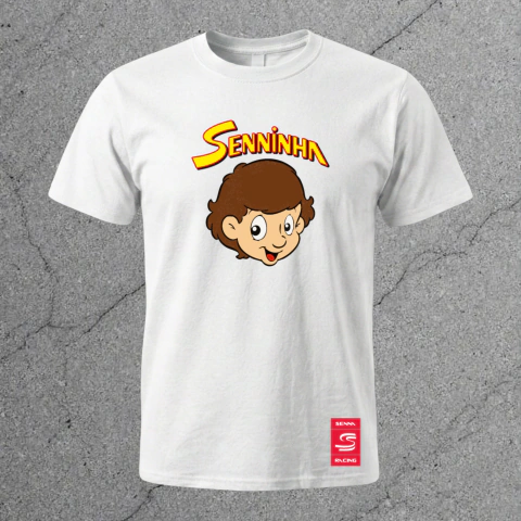 Remera Ayrton Senna Senninha Formula 1 Blanca