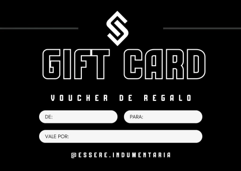 Gift Card - Voucher Valido x 4 Remeras a Elección