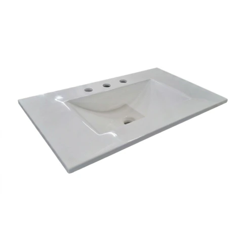 Mesada Loza Blanca 50x40 3 Agujeros DLOZA503