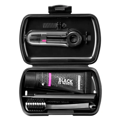 Curaprox Travel Set Black Is White Blanqueador