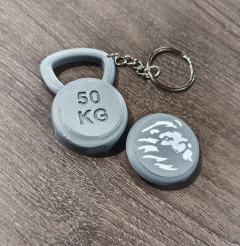Chaveiro porta aliança Kettlebell Slin - War Lion
