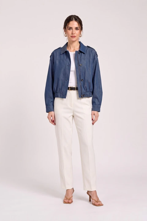 JAQUETA BALONE AMPLA JEANS - REST1832